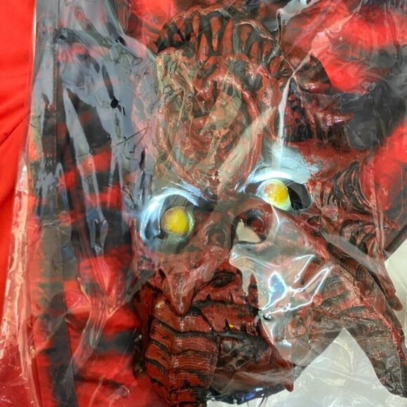 Target Kids' Light Up Red Dragon Halloween Costume Jumpsuit Mask Wings Size Sm - Picture 6 of 11